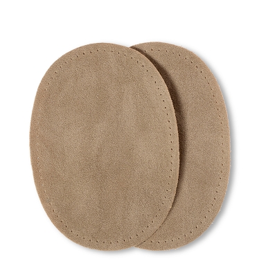 Velourslederimitat Patch beige