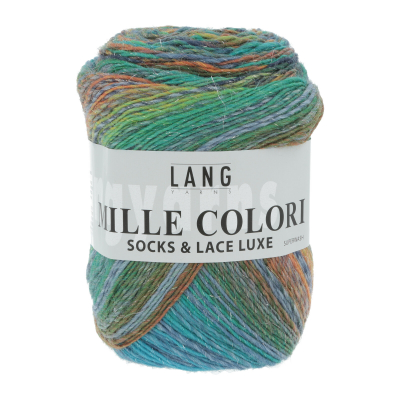 MILLE COLORI SOCKS & LACE LUXE blau orange türkis grün