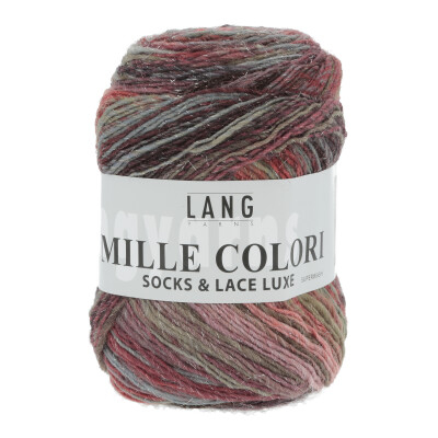 MILLE COLORI SOCKS & LACE LUXE braun rosé blau