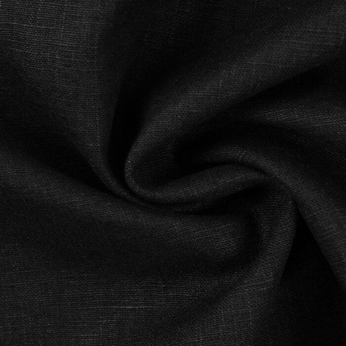 Leinen Mischgewebe schwarz – Bild 3