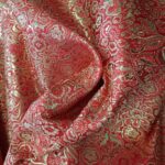 Brokat rot gold – Bild 5