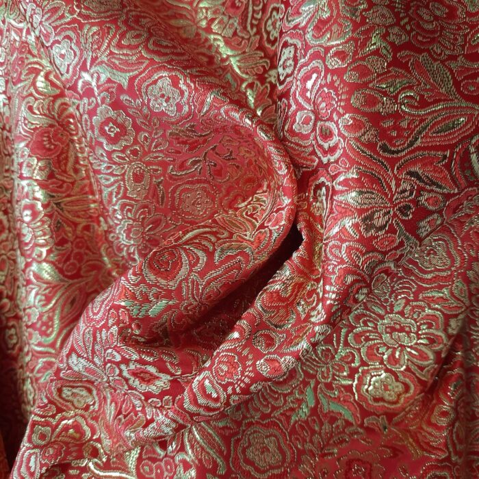 Brokat rot gold – Bild 5