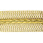Endlosreißverschluss, 8mm, silber/gold – Bild 3