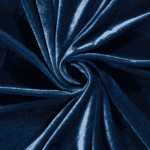 Stretchsamt stahlblau