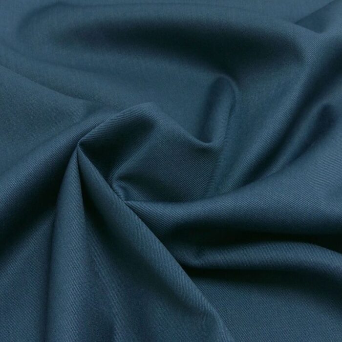 Gabardine Wolle Mischung blau – Bild 3