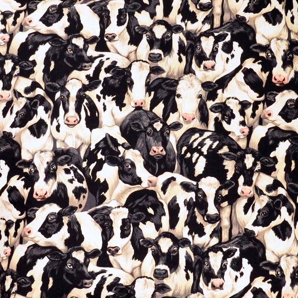 Crowded-Cows-Kuh-Stoff-Kuhe Baumwollstoff Kühe– Makower – Bild 1