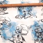 Schlümpfe Baumwolljersey „Sketch Smurfs White" – Bild 5