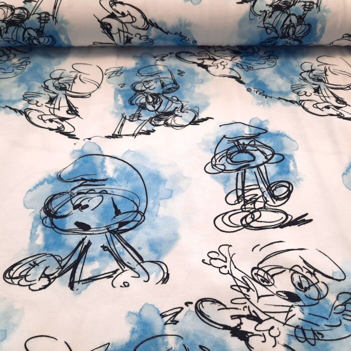 „Sketch Smurfs White"