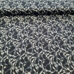 Skandi Stil Viskose schwarz grau natur – Bild 2