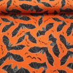 Fledermäuse schwarz orange