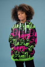 Heavy Sweat Happy Smile schwarz neon – Bild 2