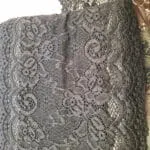 Perlonspitze Borte 14cm schwarz elastisch – Bild 6