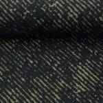 French Terry Kombistoff Any Questions Oliv / Khaki-Schwarz