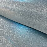 Glitzer Jersey eisblau