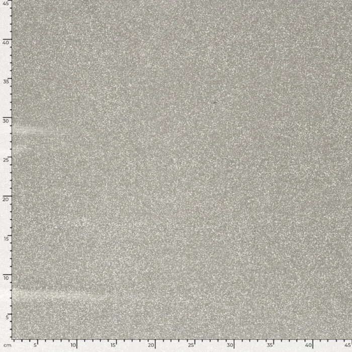 Glitzer Jersey silber – Bild 5