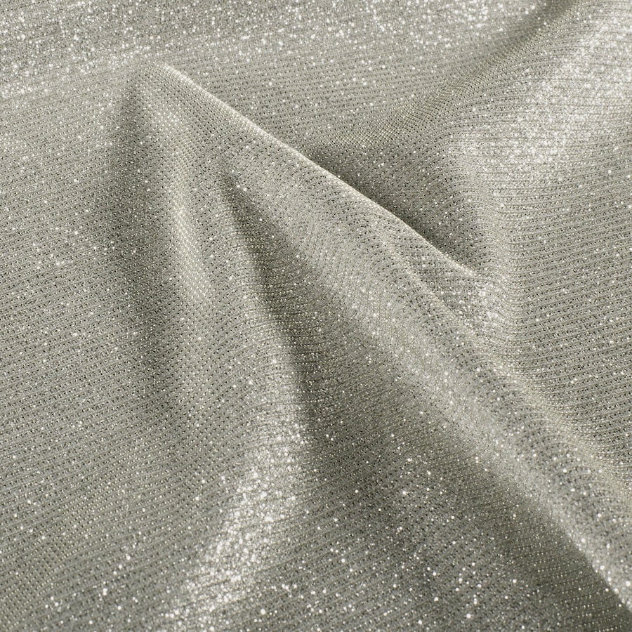 Glitzer-Jersey-silber Glitzer Jersey silber – Bild 1
