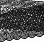 Spachtel Spitze schwarz 11 cm