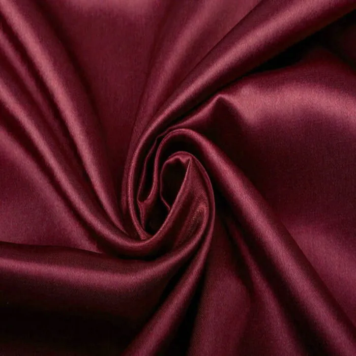 Crêpe Satin dunkelrot – Bild 5